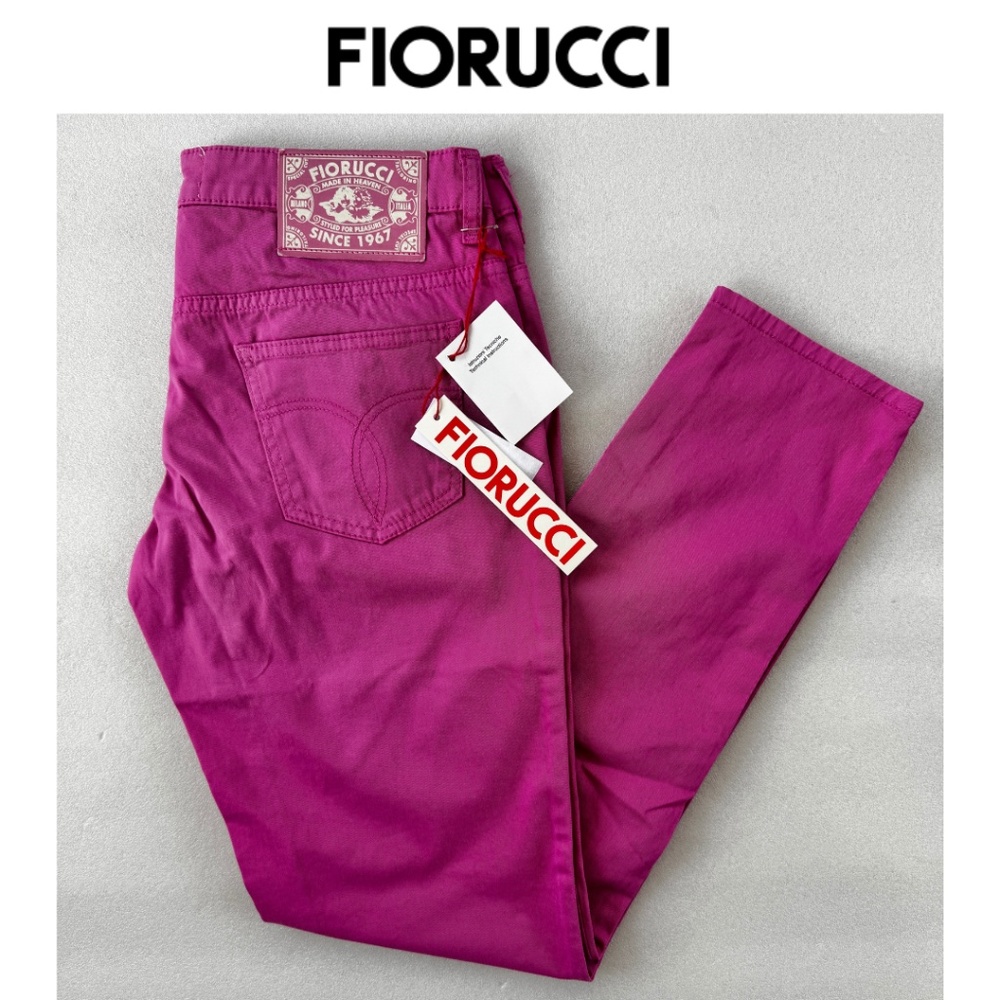 Fiorucci Low Rise Pink Skinny Jeans